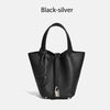 MENDY Women's Genuine Cowhide Leather Bucket Bag Large – Luxury Leather Tote Handbag Shoulder & Crossbody