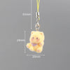 Fluffy 3D Animal Resin Keychain – Alpaca, Elk, Capybara & Goose Cute Bag Charm