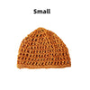 Women's Mesh Crochet Hair Net Snood Solid Color Sleeping Cap Turban - Small, Large