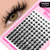 DIY Cat Eye Lash Cluster Kit with Bond & Seal and Tweezers, Vegan Lightweight Eyelash Extensions