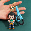 K-Pop Demon Hunters Tiger PVC Keychain – Cute Harajuku Cartoon Key Ring for Fans & Kids, Halloween Gift