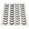 20 Pairs 3D Mink-Effect False Eyelashes Natural Long Full Strip Lashes (10–15 mm / 0.4–0.6 in) DIY Makeup Kit