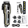 Kemei Rechargeable Cordless Hair Clipper, Professional Men's Trimmer with Limit Combs, 3-Hour Run Time