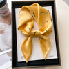 Luxury Silk-Feel 70cm (27.6in) Square Satin Scarf for Women — Neck Tie, Hair Bandana & Headkerchief