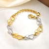 Elliptical Stainless Steel Chain Bracelet for Women, Handmade Waterproof, Lobster Clasp
