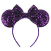 Disney Sequined Mouse Ear Headband with Rainbow Bow, Festival Party Hairband for Women & Girls
