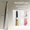 Plaid Nail Art Brush 0.5mm Fine Detail Brush for Tartan, Lines & Gel Acrylic Nails