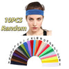 3/10/15-Pack Cotton Headbands - Stretch Sweat-Absorbing Headwraps for Sports, Yoga & Workouts