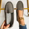 Women's Casual Slip-On Suede Loafers — Non-Slip Flat Round Toe for Spring & Autumn