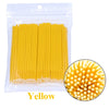 100-Pack Eyelash Microbrushes – Disposable Lash Extension Cotton Swabs for Precise Makeup Application & Cleaning