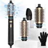 3-in-1 Rotating Hot Air Hair Brush with Detachable Dual Brushes, 3 Heat Settings & 2 Speeds