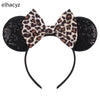 Disney Minnie Sequin Ear Headband with Polka Dot Bow, Girls & Women Party Hairband, Kids DIY Hair Accessory