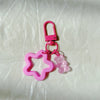 Cute Anime Animal Acrylic & Zinc Alloy Keychain with D-Shaped Buckle – Playful Bag Charm for Women