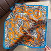 Polyester Satin-Look Square Scarf 70 x 70 cm (27.6 x 27.6 in), Cat Print Headscarf, Neck Wrap, Bandana for Women