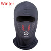Fleece Motorcycle Balaclava Face Mask - Windproof Waterproof Anti-Dust Full Face Neck Warmer (22 x 32 cm / 8.7 x 12.6 in)
