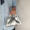Pearl Handle Evening Clutch - Small Square PU Shoulder Messenger Bag for Women