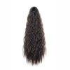 22-Inch (56 cm) Kinky Curly Drawstring Clip-In Ponytail - Long Synthetic High-Temperature Fiber Hair Extension for Women