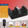 Hot Compress Foot & Calf Massager, Constant-Temperature Deep Kneading for Feet, Calves & Arms, Black/Red