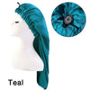 Satin Sleep Bonnet with Headband 11-Inch (28 cm) Extra-Large Silk-Lined Night Cap for Women & Kids