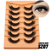 3D Faux Mink Wispy Cat-Eye False Eyelashes – 10 Pairs, Layered Natural-Look Lashes (15–20 mm / 0.59–0.79 in)