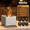 NEWSTYLE Simulated Flame Aroma Diffuser – Bonfire LED Ultrasonic Cool Mist Humidifier & Essential Oil Diffuser, 280ml (9.5 fl oz) with Remote