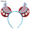 Disney Lilo & Stitch Mickey Mouse Ears Headband, Sequined 5-inch (12.7 cm) Bow Hairband for Women, Girls & Kids