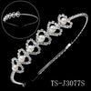 Rhinestone Star Headband with Multilayer Pearls and Zircon Bridal Party Hairband