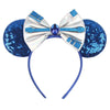 Disney Lilo & Stitch Mickey Mouse Ears Headband, Sequined 5-inch (12.7 cm) Bow Hairband for Women, Girls & Kids