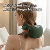 Electric Neck & Shoulder Massager with Hot Compress – Cervical Trapezius Kneading Therapy, 4-Finger Massage Head, USB Rechargeable