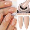 15ml (0.5 fl oz) Quick Extension Gel Nail Polish Nude Milk White Builder Hard Gel Varnish UV/LED