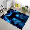 Wolf & Moon Area Rug – Scenic Wolf Moon Pattern Non-Slip Carpet for Living Room & Bedroom, Soft Large Area Rug (23×35–70×102 in | 60×90–180×260 cm)