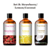 PHATOIL 100ml Aromatherapy Fragrance Oil — Coconut & Vanilla, Strawberry, Cherry, Lemon — 1/2/3-Pack for Diffuser, Candle Making & DIY