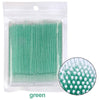 100-Pack Eyelash Microbrushes – Disposable Lash Extension Cotton Swabs for Precise Makeup Application & Cleaning