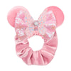 Disney Mouse Ears Sequin Velvet Bow Elastic Headband 4 in (10 cm) – Women's & Girls Party Hair Accessory