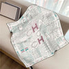 Twill Silk Square Scarf 90 x 90 cm (35.4 in) - Floral & Letter Print Women's Neck Kerchief Wrap