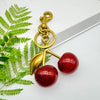Red Cherry Pendant Keychain for Women — Cute Bag Charm & Car Keyring