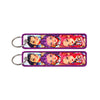 Anime Embroidered Keychain Double-Sided Key Fob 3 x 13 cm (1.2 x 5.1 in) for Backpacks Cars Motorcycles Gift