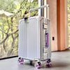 Aluminum Frame Rolling Luggage with Wide Handle, 360-Degree Silent Colorful Spinner Wheels and TSA Lock — 20/24/26/28 Inch (35–77 cm) Trolley Suitcase
