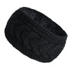 Women's Thick Knitted Headband Fleece-Lined Ear Warmer for Winter Running & Cycling