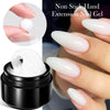 Clear Non-Sticky Hand Extension Gel 15ml (0.51 fl oz) 3D Sculpting & Carving Solid Hard Gel for Fake Nails