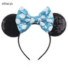 Disney Minnie Sequin Ear Headband with Polka Dot Bow, Girls & Women Party Hairband, Kids DIY Hair Accessory