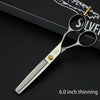 CIBO Professional Hair Scissors Set — 5.5, 6.0, 6.5, 7.0 in Cutting & Thinning Salon Shears