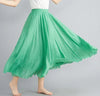 Cotton Linen Ankle-Length Maxi Skirt for Women, Y2K Harajuku Casual Streetwear, Shirred Waist