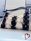 Real Mink Fur Shoulder Bag Luxury Women's Fur Crossbody Handbag