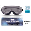 3D Memory Foam Sleep Mask - Zero Eye Pressure, Light Blocking Blindfold with Adjustable Strap for Men & Women
