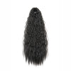 22-Inch (56 cm) Kinky Curly Drawstring Clip-In Ponytail - Long Synthetic High-Temperature Fiber Hair Extension for Women