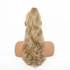 Clip-In Ponytail Extension for Women 22 in (56 cm) Body Wave Curly Claw Clip Synthetic Natural Look