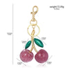 Red Cherry Pendant Keychain for Women — Cute Bag Charm & Car Keyring