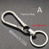 Titanium Carabiner Keychain with Bottle Opener — Heavy-Duty Key Ring for Camping, Hiking, Fishing & Travel
