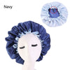 Reversible Double-Layer Satin Bonnet Sleep Hat, Adjustable Night Cap & Headwrap for Women
